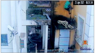 Câmeras de Santos ajudam a prender homem que invadiu prédio municipal